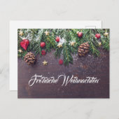 Fröhliche Weihnachten シーズンポストカード (正面/裏面)