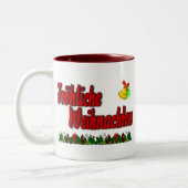 Fröhliche Weihnachten ツートーンマグカップ (左)
