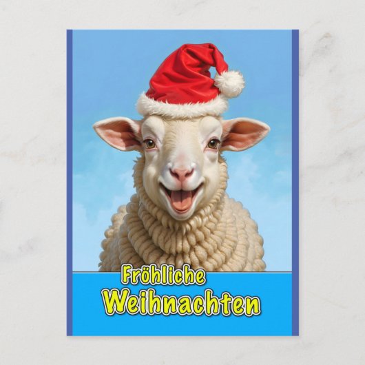 fröhliche Weihnachten ポストカード (正面)
