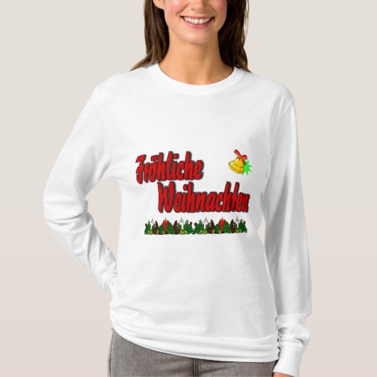 Fröhliche Weihnachten Tシャツ (正面)