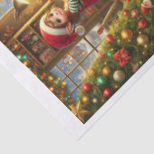 Fröhliche Weihnachtswerkstatt mit Elfen beim Spiel 薄葉紙 (詳細)