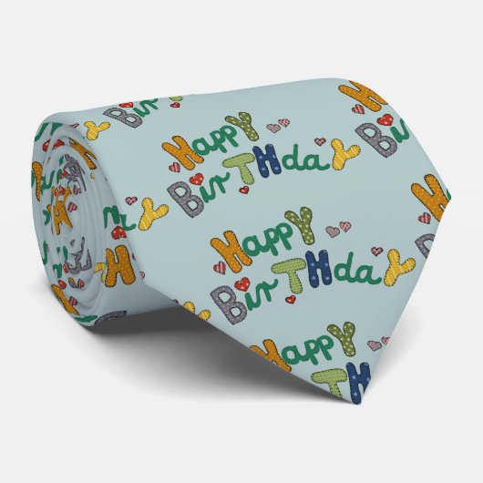fröhlicher Geburtstag ネクタイ (ロール)