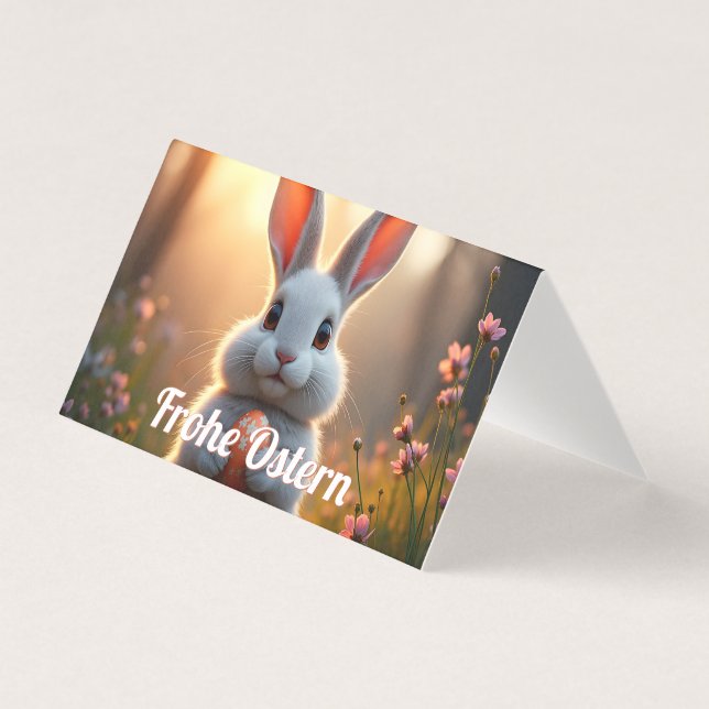 Fröhlicher Osterhase im Zauber des Frühlings (正面)