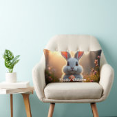 Fröhlicher Osterhase im Zauber des Frühlings ランバークッション (椅子)