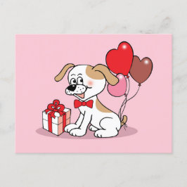 Fröhlicher Welpe ポストカード