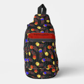 Frolf – 燃えるディスクゴルフ スリングバッグ (正面)