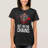 Frolf Frisbee Golf GET IN THE CHAINS Tシャツ (正面)