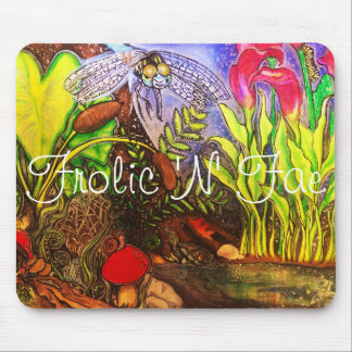Frolic n妖精、オリジナルのアートワーク"By The Pond" マウスパッド