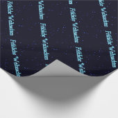 Froliche Weihnachen On Starfield ラッピングペーパー (角)