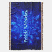 Froliche Weihnachen - Snowburst スローブランケット (正面縦)