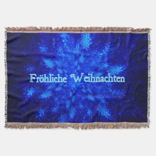 Froliche Weihnachen - Snowburst スローブランケット (正面)