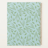 Frolicking In The Foliage: Green on Light Green プランナー手帳 (裏面)
