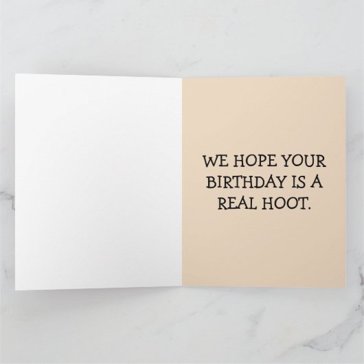 FROM ALL OF US FUNNY BIRTHDAY GREETING CARD カード (内部)