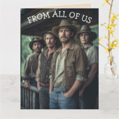 FROM ALL OF US FUNNY BIRTHDAY GREETING CARD カード (黄色い花)