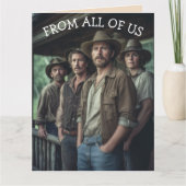 FROM ALL OF US FUNNY BIRTHDAY GREETING CARD カード (正面)