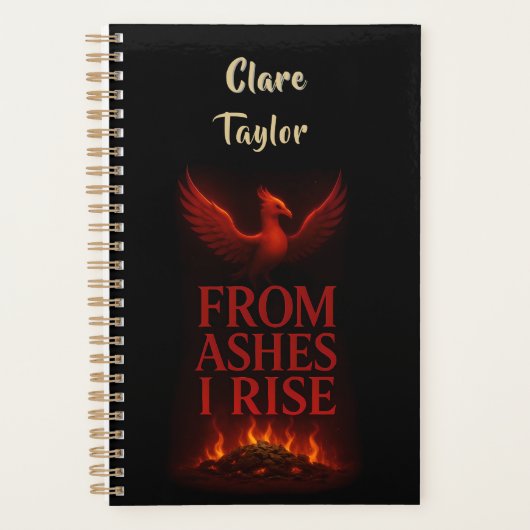 From Ashes I Rise – Phoenix Personalized Planner プランナー手帳 (正面)
