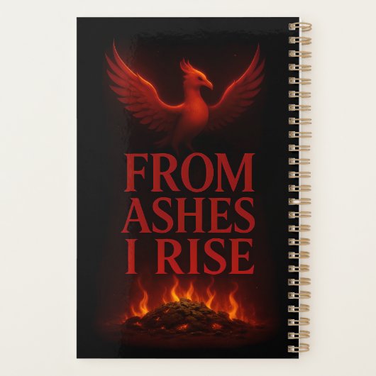 From Ashes I Rise – Phoenix Personalized Planner プランナー手帳 (裏面)