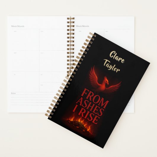 From Ashes I Rise – Phoenix Personalized Planner プランナー手帳 (ディスプレー)