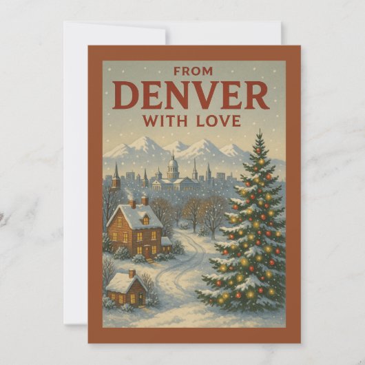 From Denver With Love Flat Holiday Card シーズンカード (正面)