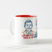 "From Doctor to Nurse – A Gift" ツートーンマグカップ (正面左)