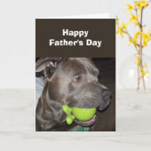 From Dog "Pet" Happy Father's Day Holiday カード (黄色い花)