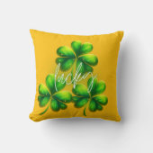 From emerald green to lucky clovers クッション (正面)