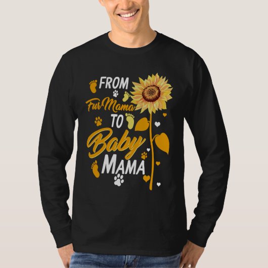 From Fur Mama To Baby New Mom Pregnancy Baby Showe Tシャツ (正面)