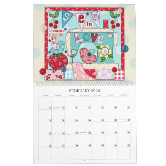 "From Glory to Glory" 2026 Scripture Calendar カレンダー (2月 2026)