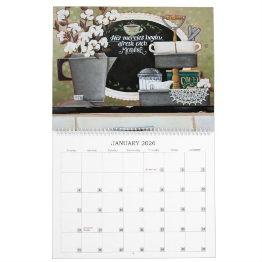 "From Glory to Glory" 2026 Scripture Calendar カレンダー (1月 2026)