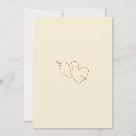 From ‘Hello’ to ‘I Do’ Rehearsal Dinner Invitation 招待状 (裏面)