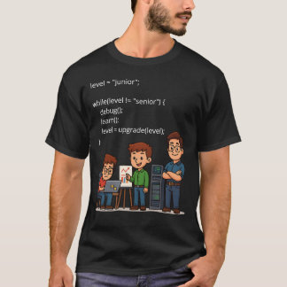 From Junior to Senior – Coding Evolution T-Shirt Tシャツ