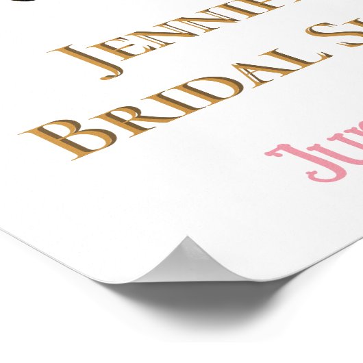 From Miss to Mrs Bridal Shower Adventure Photo ポスター (角)