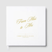 From Miss To Mrs Guest Book ゲストブック (正面)