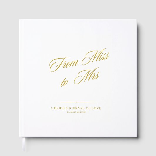 From Miss To Mrs Guest Book ゲストブック (正面)
