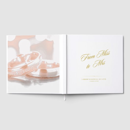 From Miss To Mrs Guest Book ゲストブック (全面)