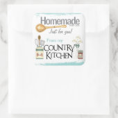 From My Country Kitchen Stickers スクエアシール (バッグ)