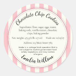 From my small kitchen Cottage Law Cookie Label ラウンドシール