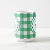 From NAME Kitchen with Love Irish Green Check  コーヒーマグカップ (中央)