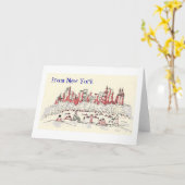 from New York greeting card カード (黄色い花)