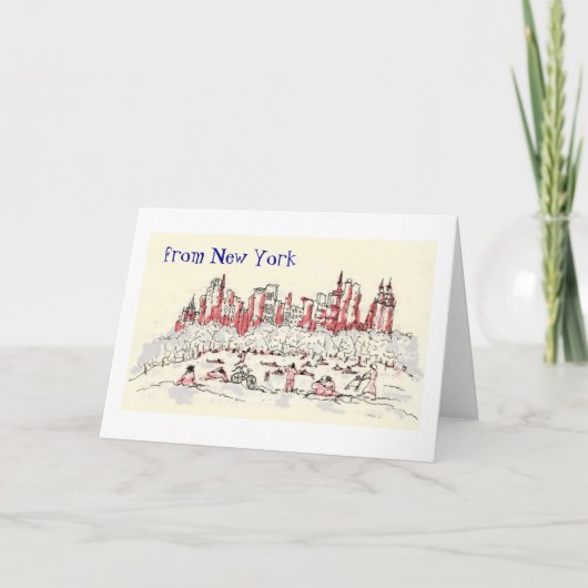 from New York greeting card カード (正面)