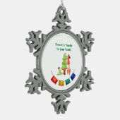 From Our Family to Your Family  スノーフレークピューターオーナメント (左)