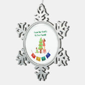 From Our Family to Your Family  スノーフレークピューターオーナメント (右)