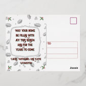 From our family to yours 箔シーズンポストカード (裏面)