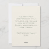 From Our Home to Yours Green Holiday Christmas シーズンカード (裏面)