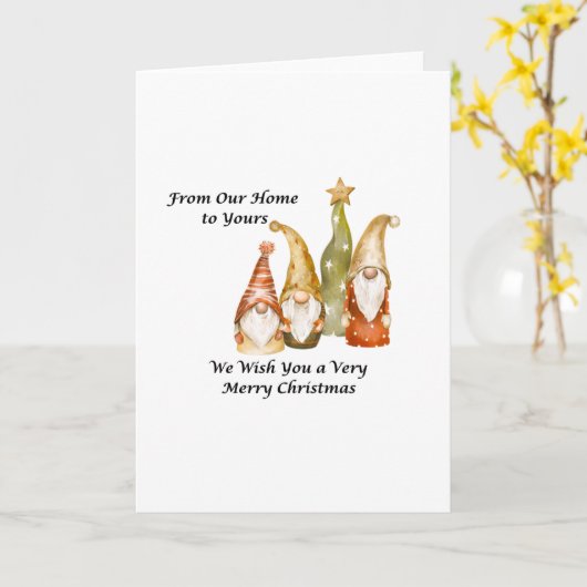 From Our Home to Yours on a Christmas  カード (黄色い花)