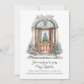 From Our House To Yours Custom Photo Christmas シーズンカード (正面)