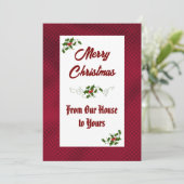 From Our House to Yours Merry Christmas Card シーズンカード (スタンド正面)
