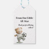 From Our Little All-Star • Baby Shower ギフトタグ (正面)