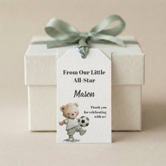 From Our Little All-Star • Custom Baby Shower ギフトタグ
