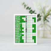 From Our Own Garden Word Scramble ポストカード (スタンド正面)